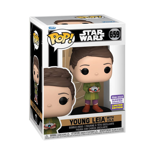 Funko Pop! Star Wars: Obi-Wan Kenobi Young Leia with Lola Funko Vinyl Figure