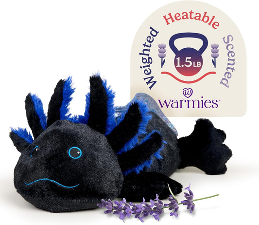 Warmies Microwavable Black Axolotl Plush