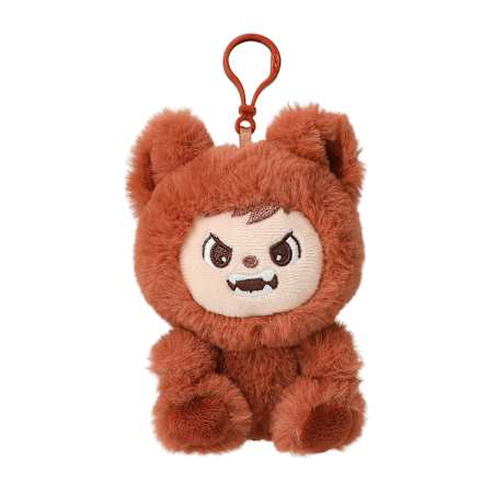 LaBabies Plush Bag Clip Brown