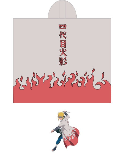 Naruto Hokage Cape Hooded Blanket