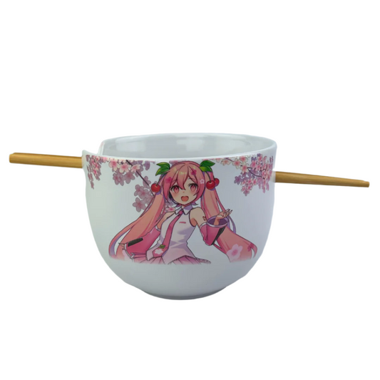 Hatsune Miku - Sakura Miku Ramen Bowl with Chopsticks